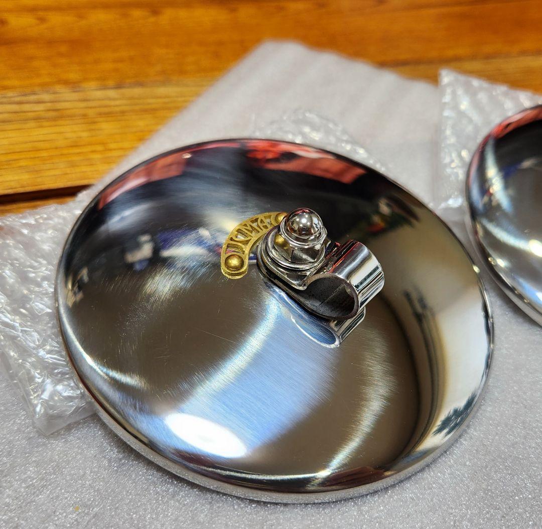 モーターロック│JCMA バーエンド ミラー Φ100 左右セット│ブラスタグ