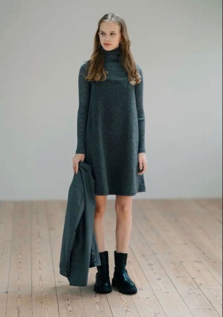 ポワpois ワンピ　square poodle onepiece