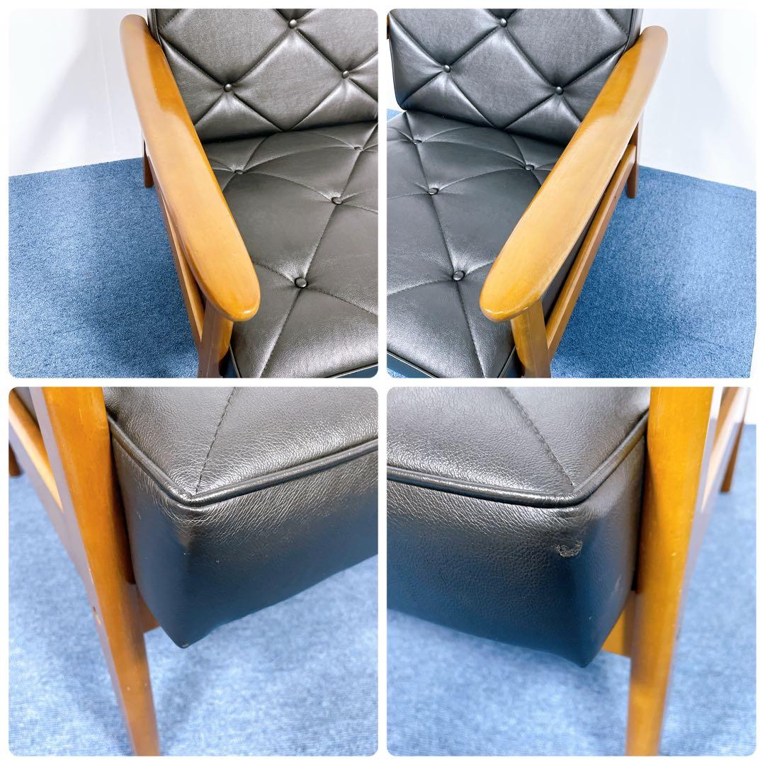 【美品送料込】カリモク60 Kチェア 1人掛けソファ ブラック