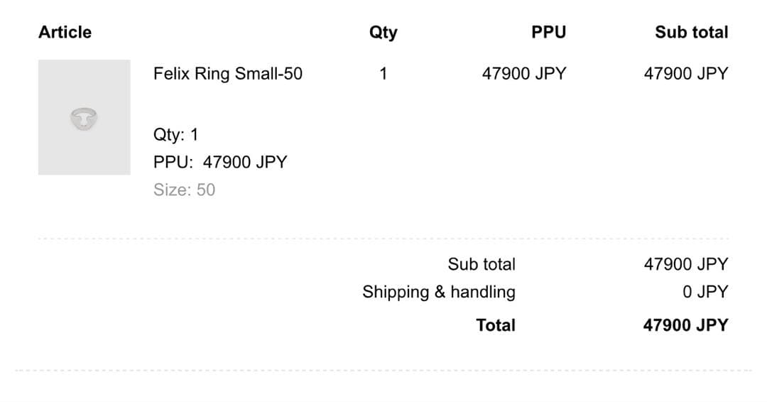 TOM WOOD トムウッド Felix Small リング　50