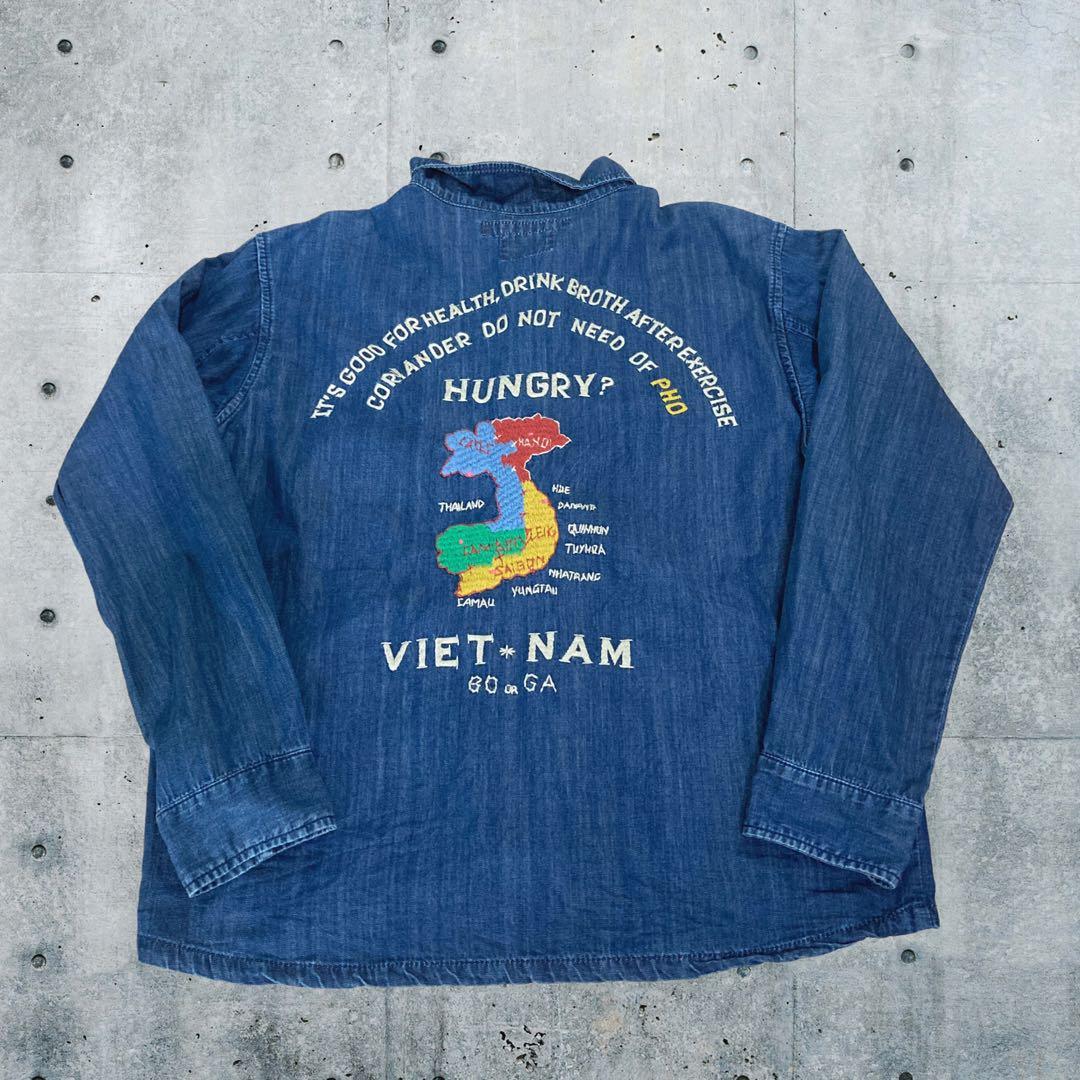 ベドジャン　デニムジャケット Mサイズ 虎刺繍