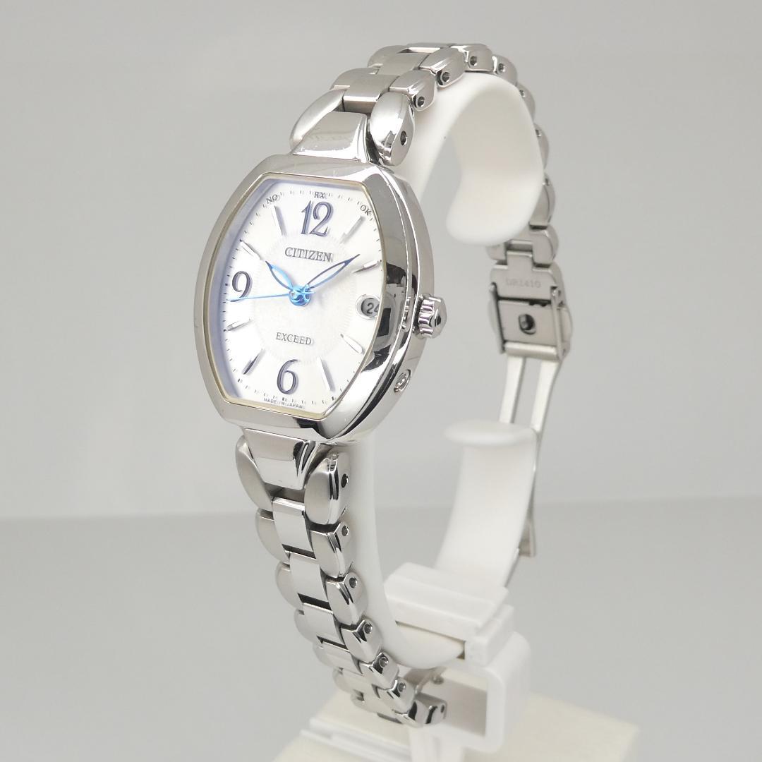 ✴美品稼働品 シチズン エクシード 電波ソーラー チタン トノー 15.5cm