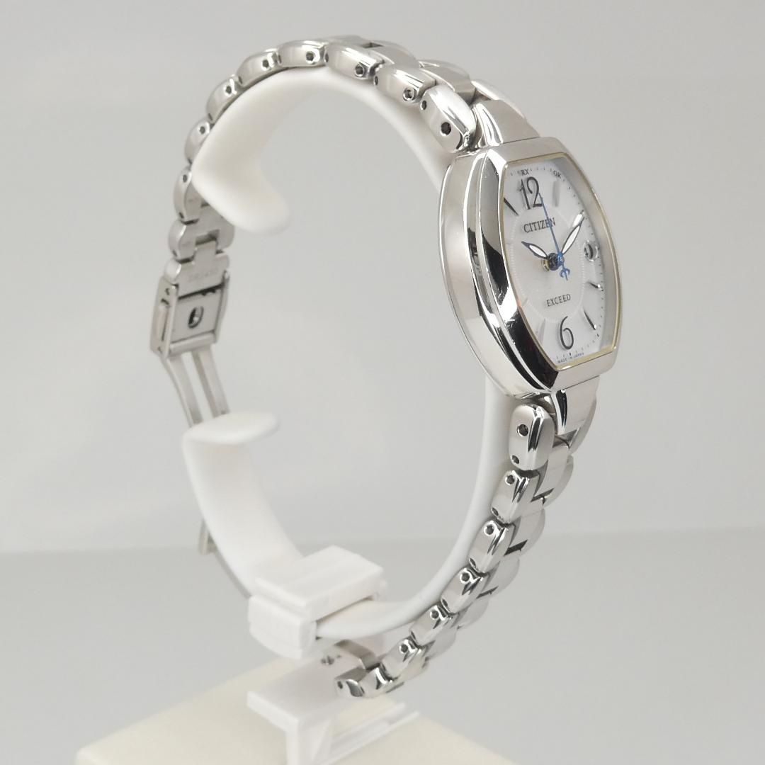 ✴美品稼働品 シチズン エクシード 電波ソーラー チタン トノー 15.5cm