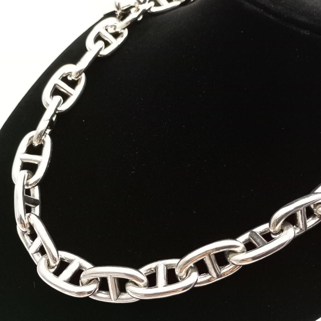 ネックレス シェーヌダンクル チェーン 50cm シルバー 925 ヴィンテージ