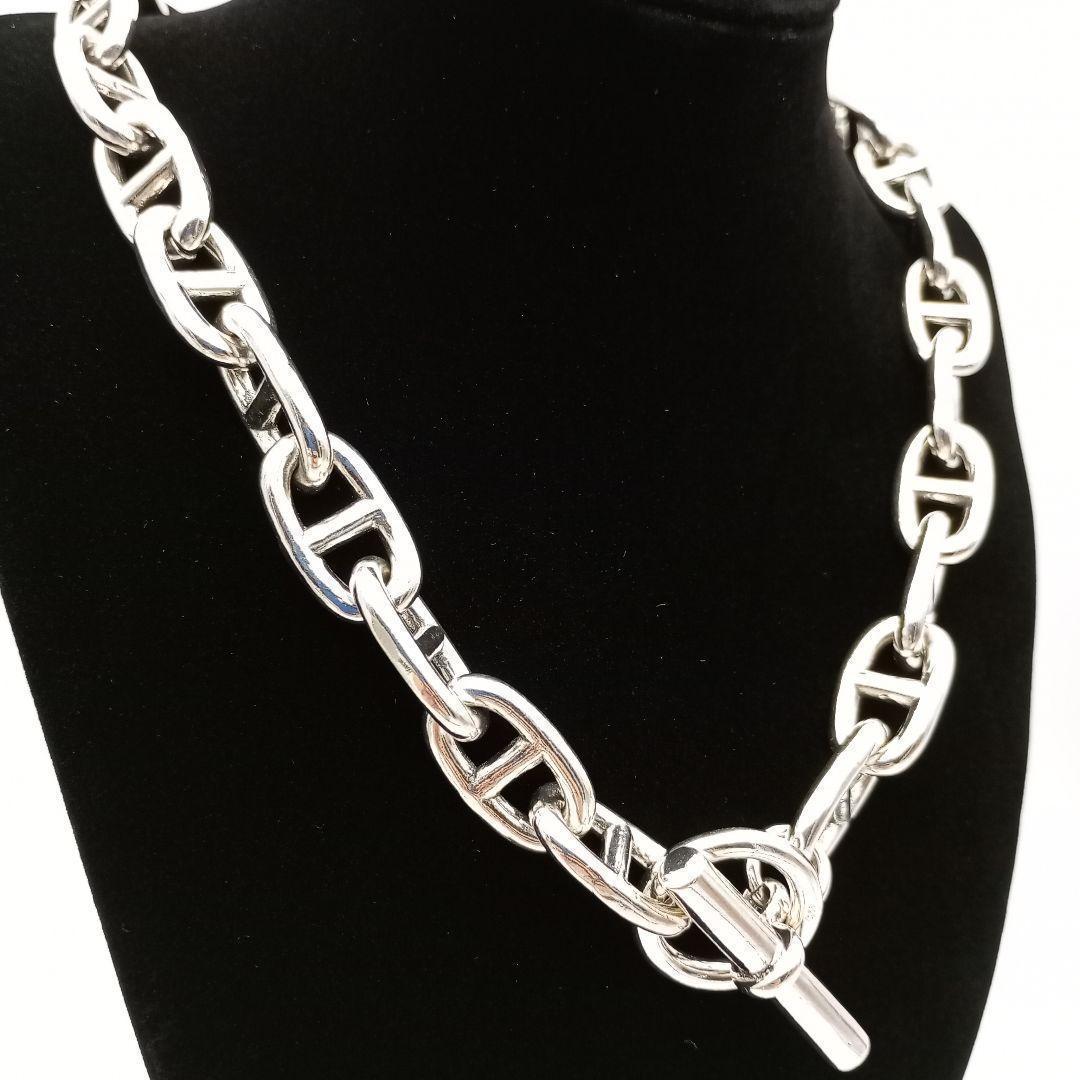 ネックレス シェーヌダンクル チェーン 50cm シルバー 925 ヴィンテージ