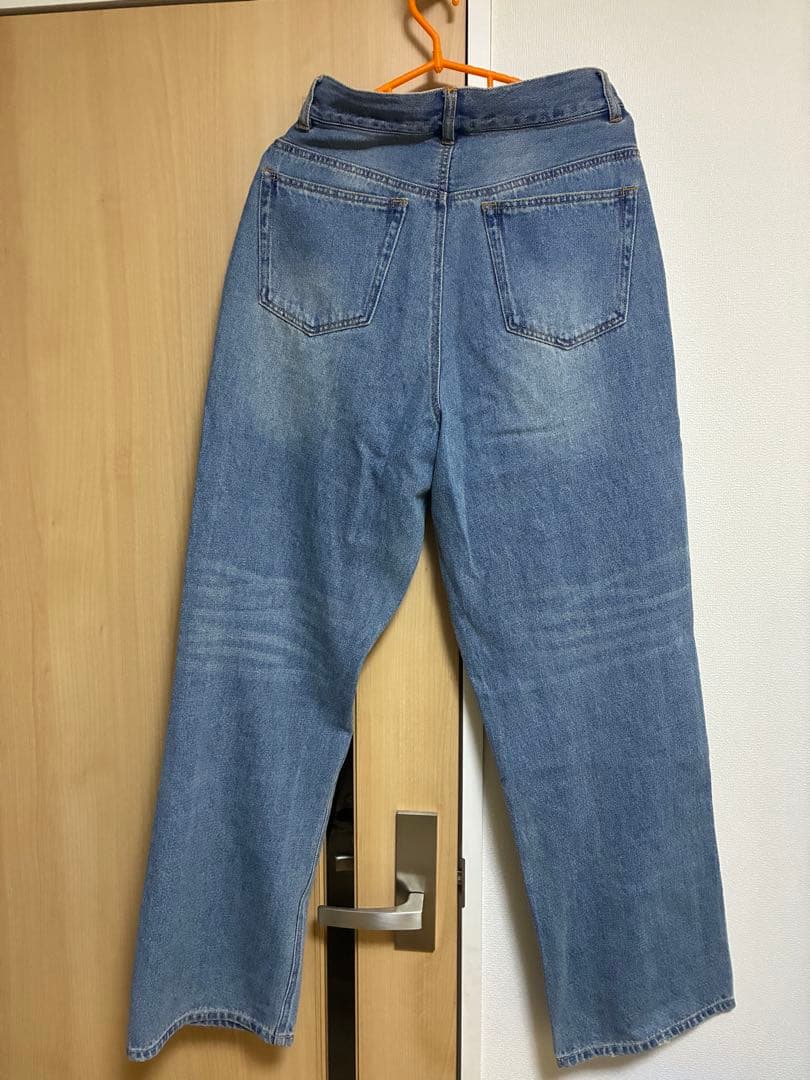 Ameri WIDE DAMAGE DENIM PANTS 26インチ