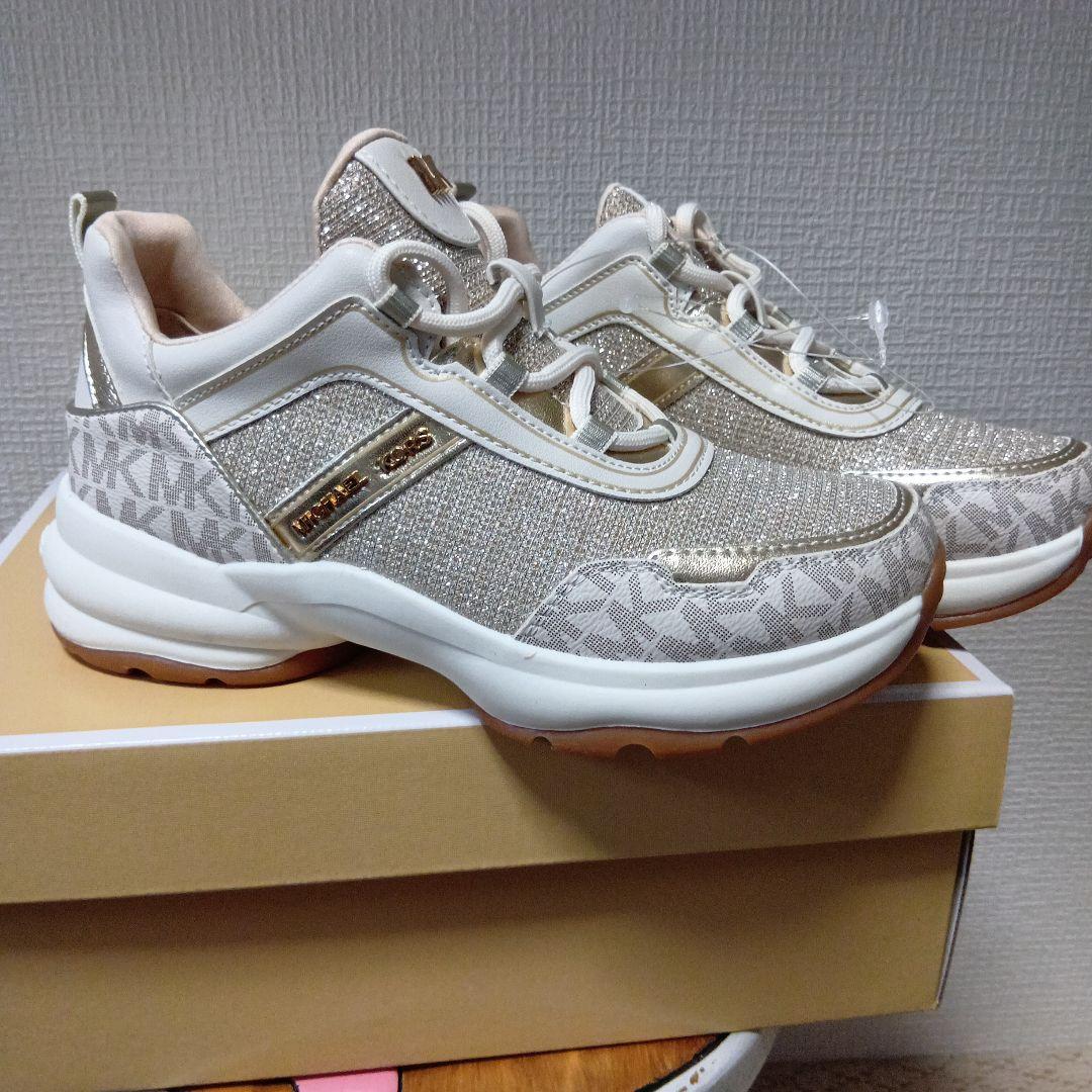 MICHAEL KORS OLYMPIA バニラスニーカー・キッズ ２２cm新品