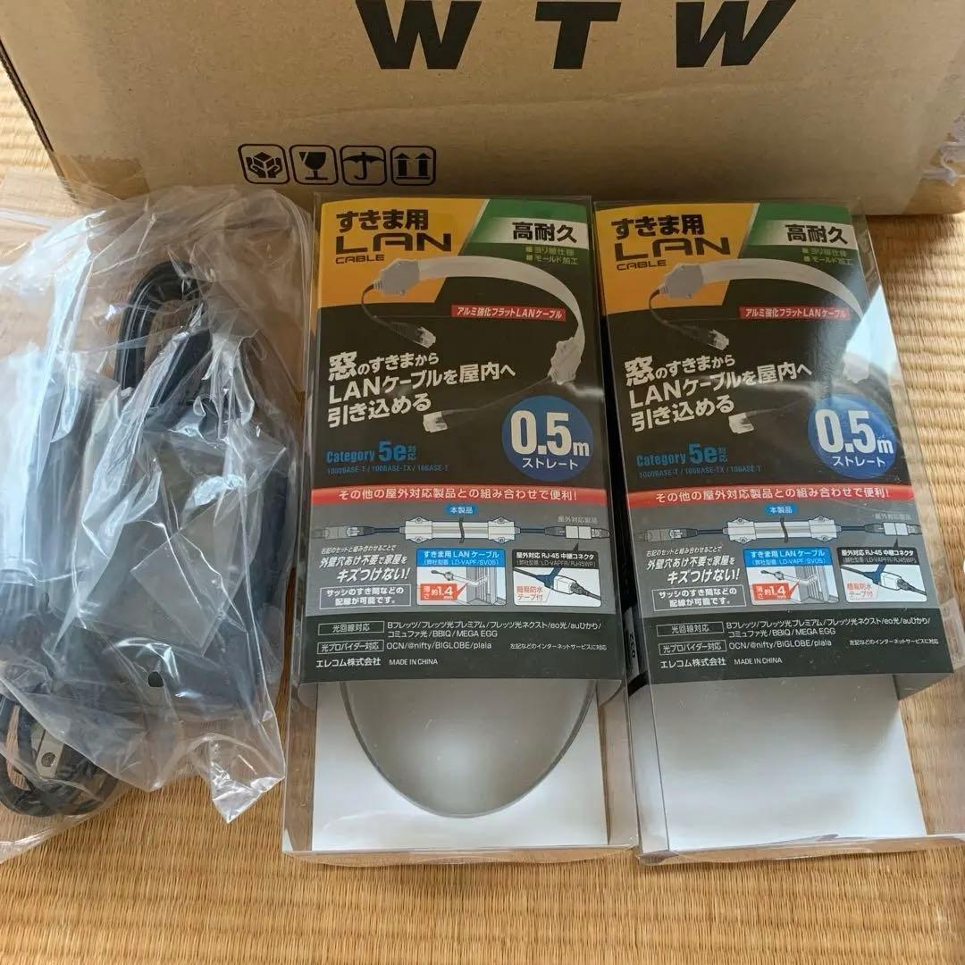 【新品】防犯カメラ　ごまちゃん2 SDメモリーカード&すきまLANケーブル2本