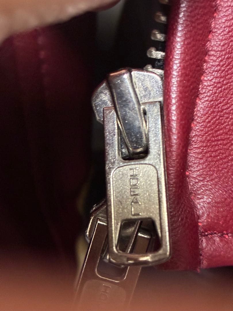 美品◎タケオキクチ 羊革 ラムレザージャケット ライダース ボルドー L