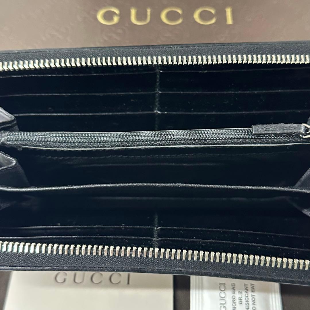 新品同様‼️ グッチ　GUCCI 財布　長財布　GGキャンバス ラウンドファスナー