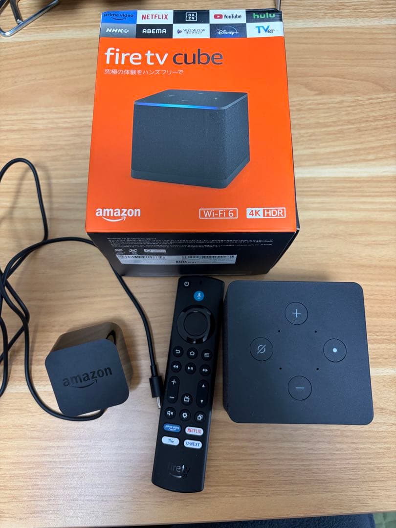 Fire TV Cube 4K HDR 音声操作リモコン付き