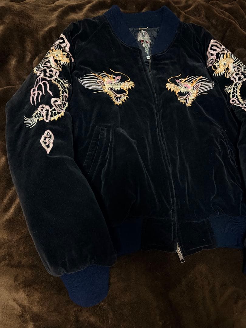 TATTOO JAKE USA 別珍 龍 日本限定 スカジャン vintage
