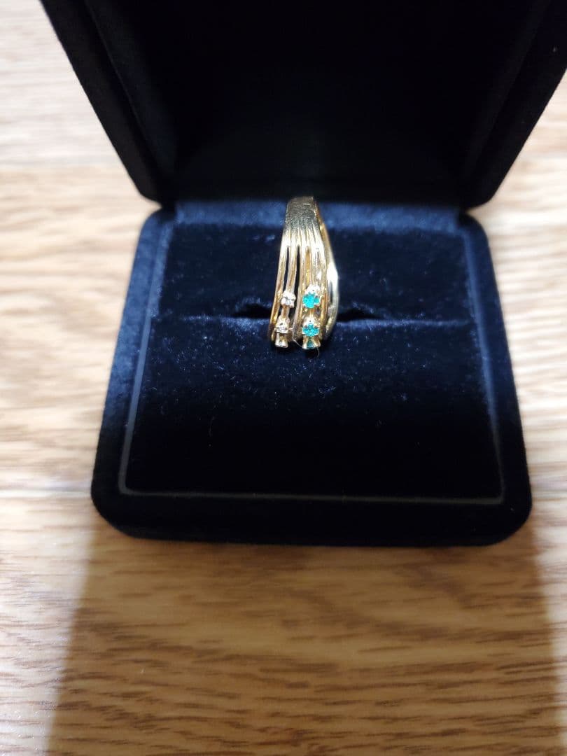k18 エメラルド ダイヤモンド リング