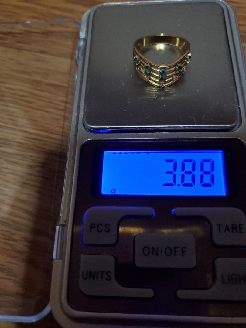 k18 エメラルド ダイヤモンド リング