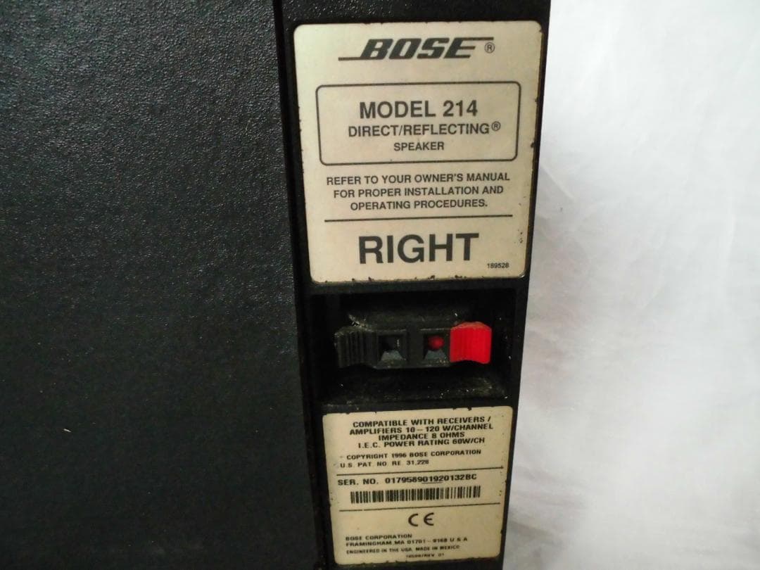 BOSE　ボーズ　スピーカー　214　左右ペア　動作確認済み