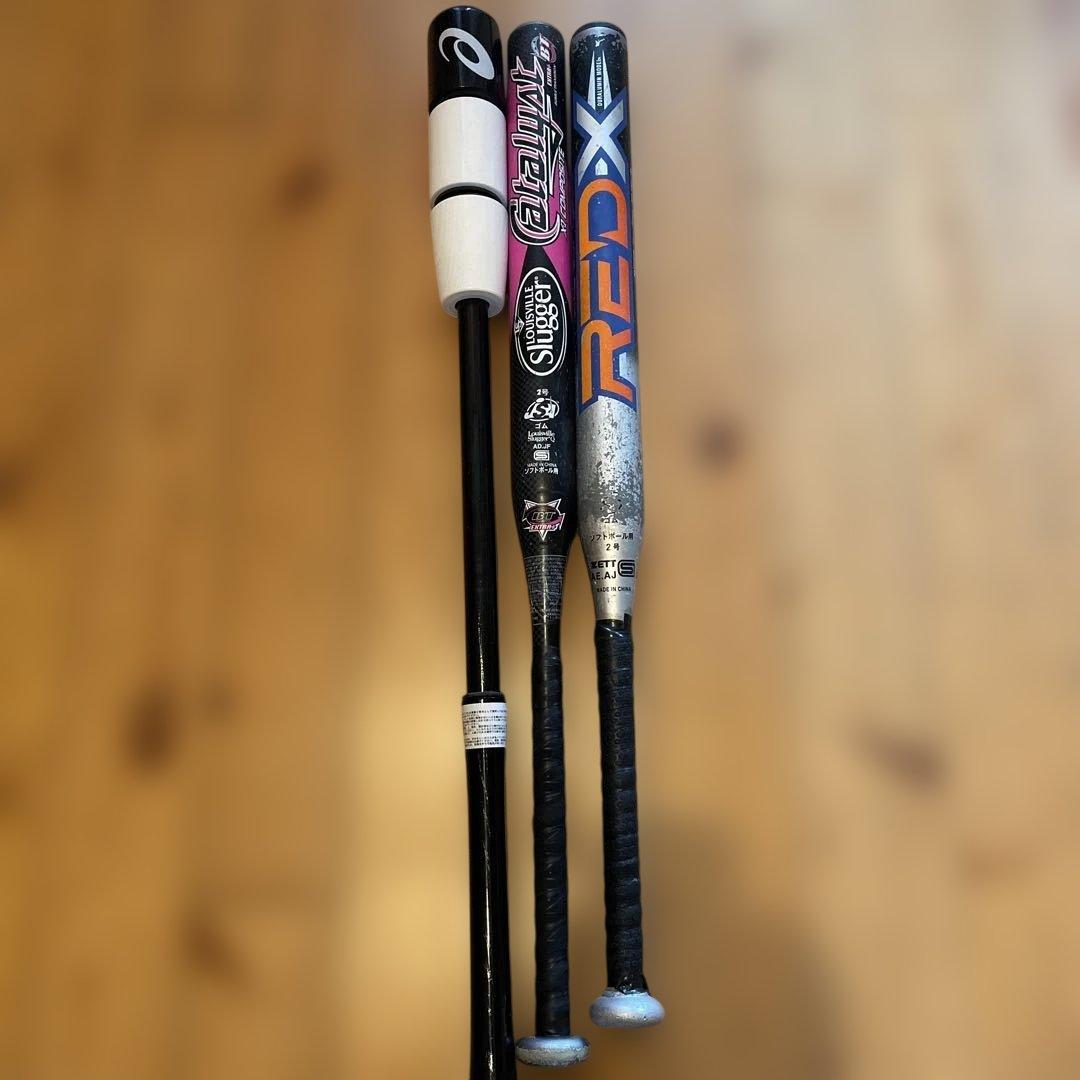 少年ソフトボール用バット　トレーニングバット 3本