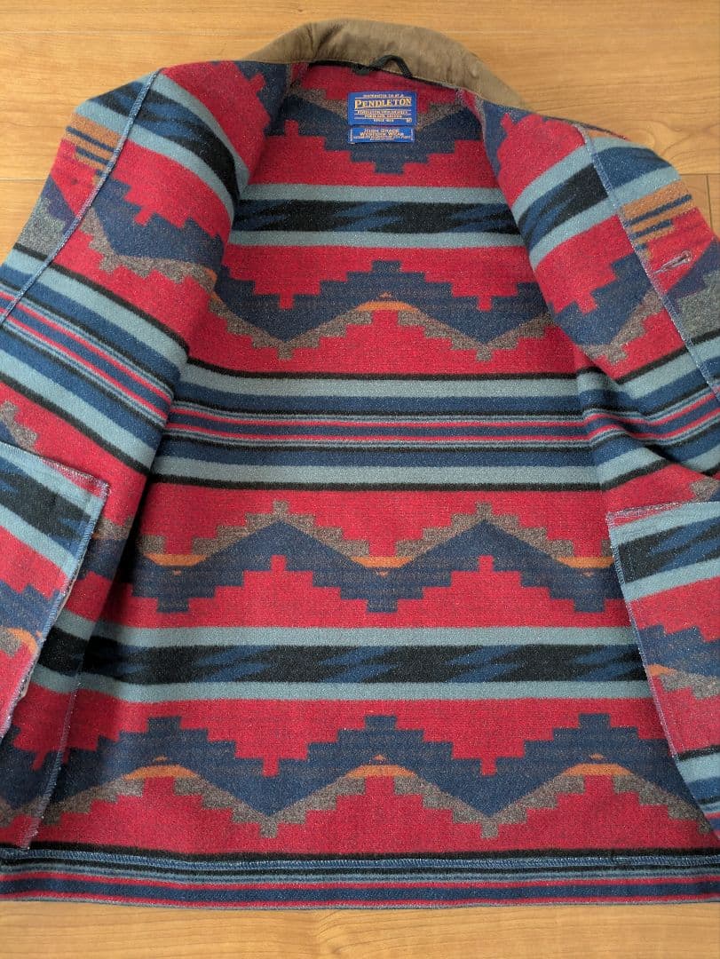 Pendleton 幾何学模様ウールジャケット M　(日本サイズXLくらい)