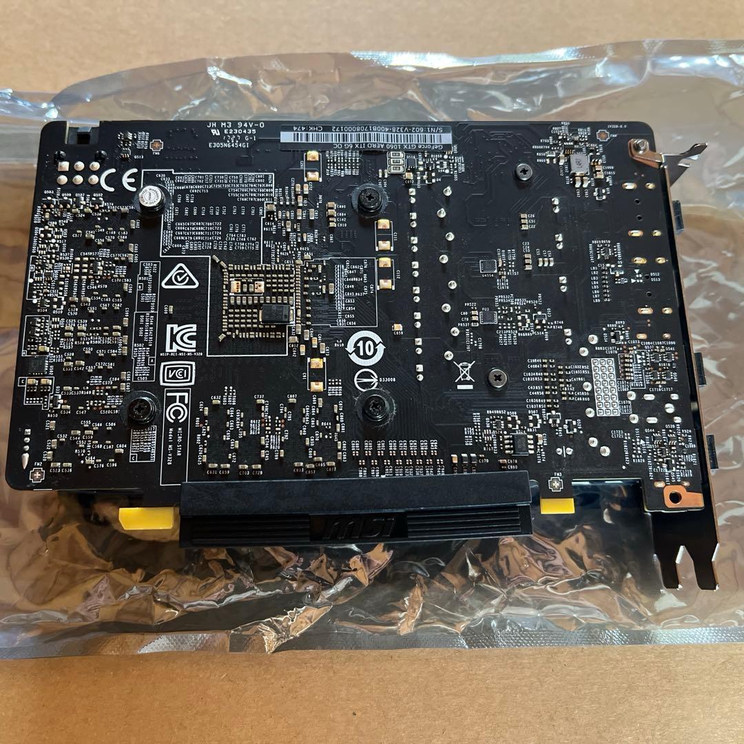 MSI GeForce GTX 1060 6GB おまけWi-Fi 6E付き