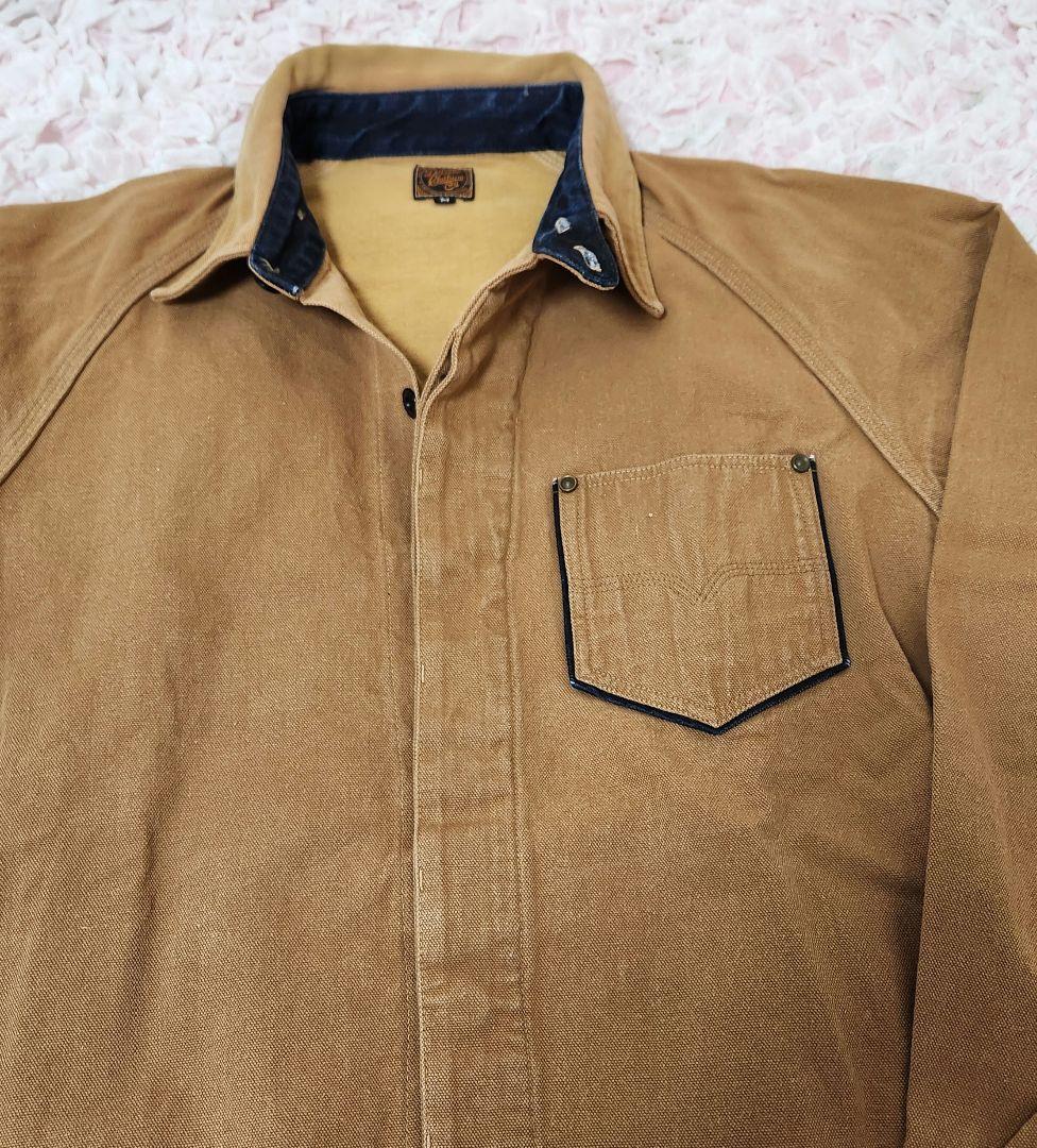 DELUXEWARE 40's ダック生地 ワークシャツ M デラックスウエア