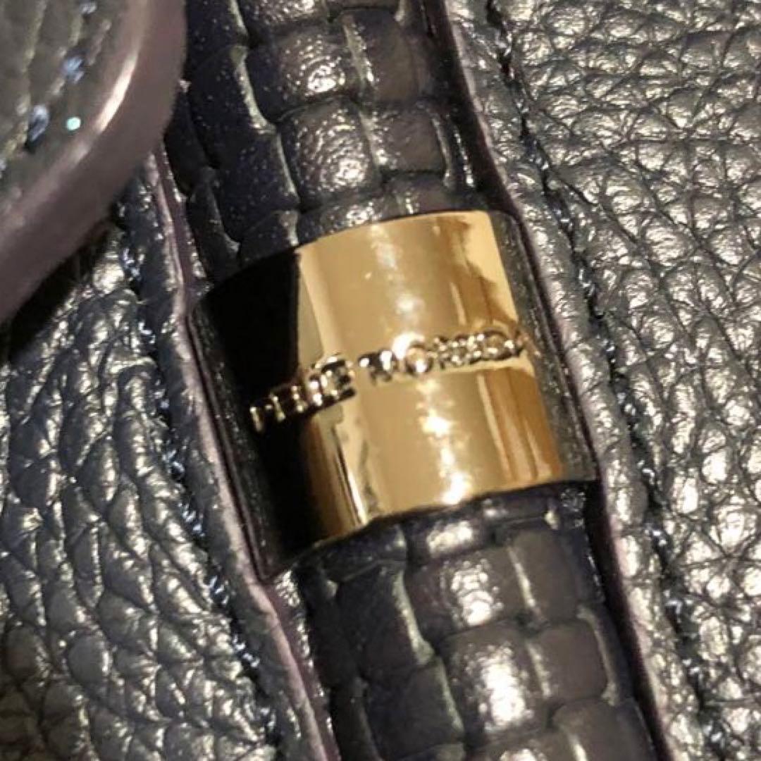 新品同様✨ペッレモルビダ ホーサー　フラップトートバッグ ネイビー