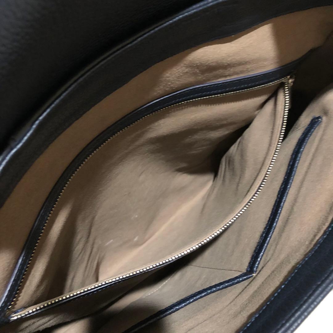 新品同様✨ペッレモルビダ ホーサー　フラップトートバッグ ネイビー