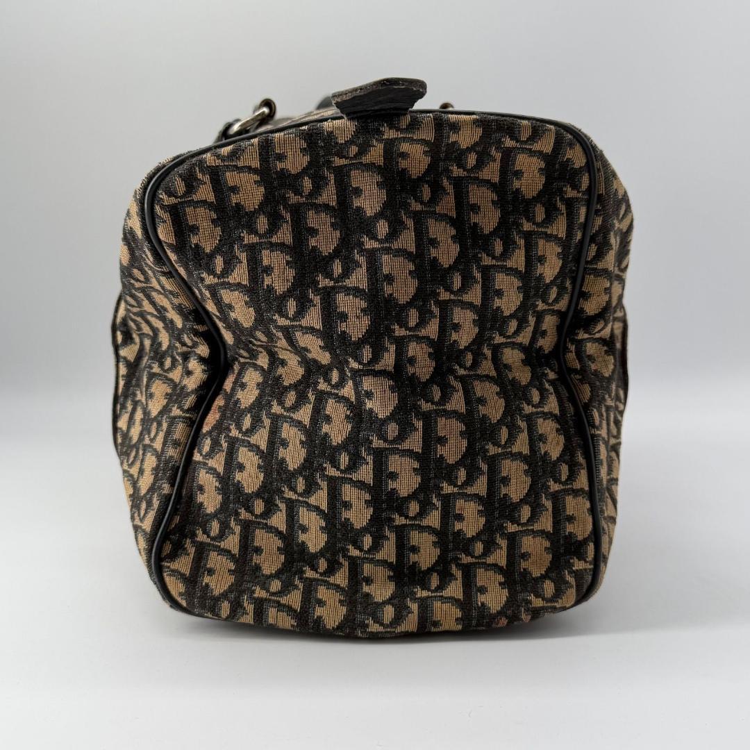 15420✨良品✨クリスチャンディオール トロッター柄 ボストンバッグ 大