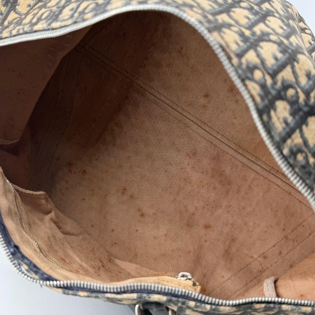 15420✨良品✨クリスチャンディオール トロッター柄 ボストンバッグ 大