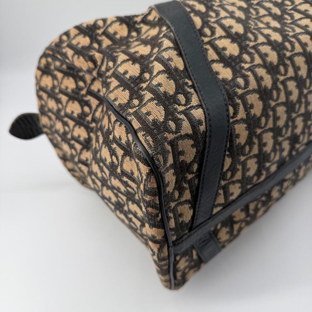 15420✨良品✨クリスチャンディオール トロッター柄 ボストンバッグ 大