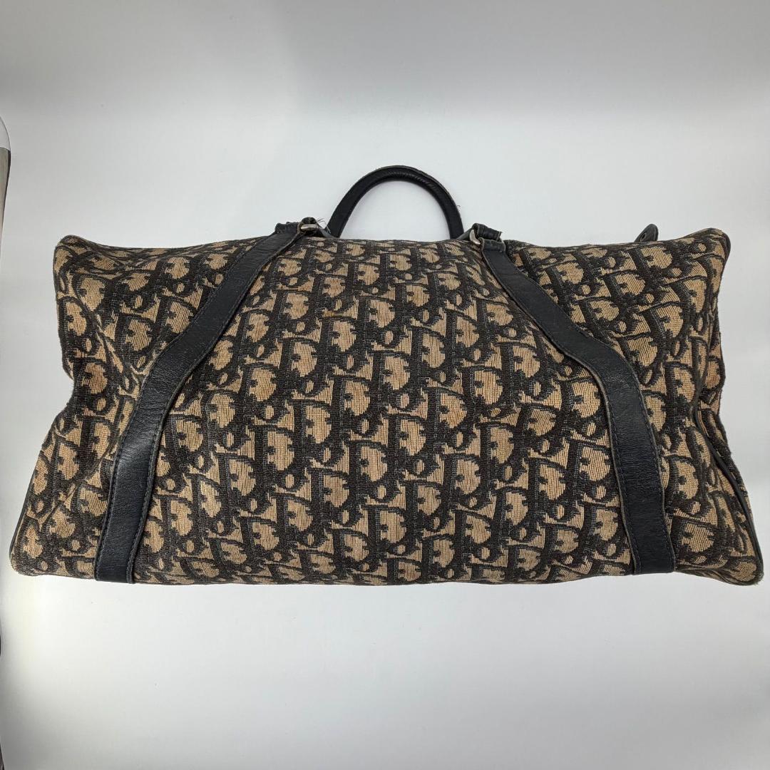 15420✨良品✨クリスチャンディオール トロッター柄 ボストンバッグ 大