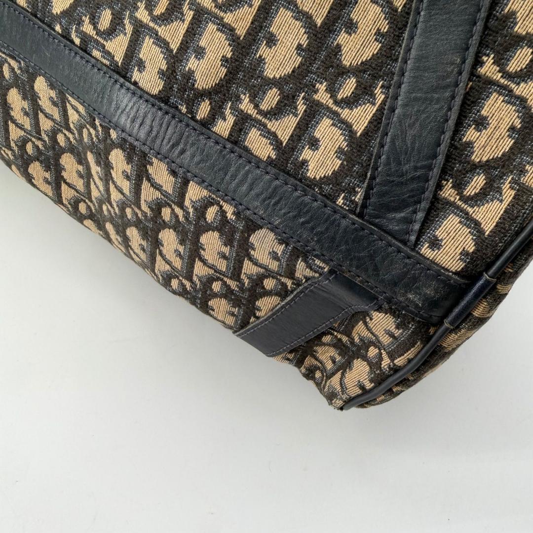 15420✨良品✨クリスチャンディオール トロッター柄 ボストンバッグ 大