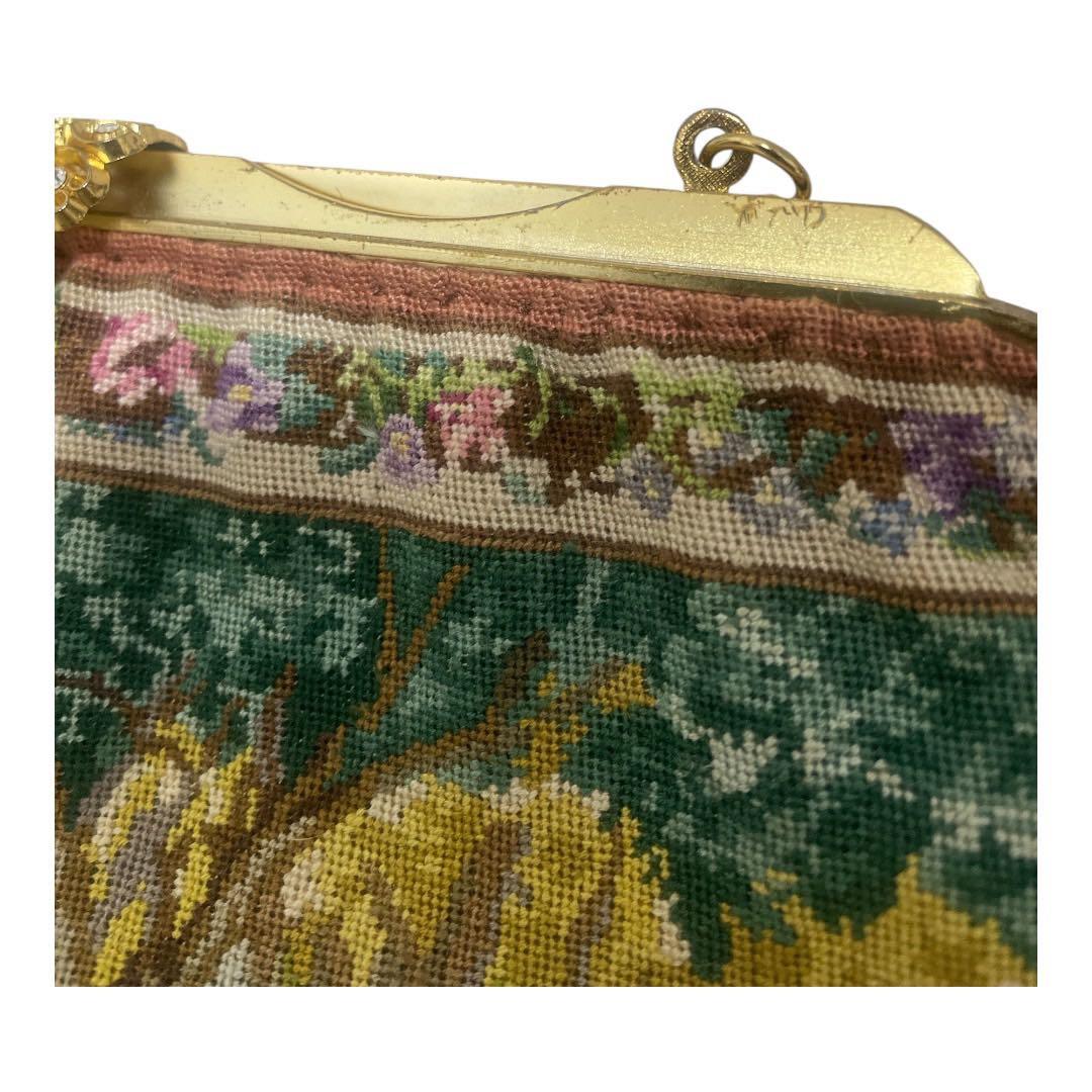 プチポワン パーティーバッグ 刺繍 ビーズ 上品 フォーマル