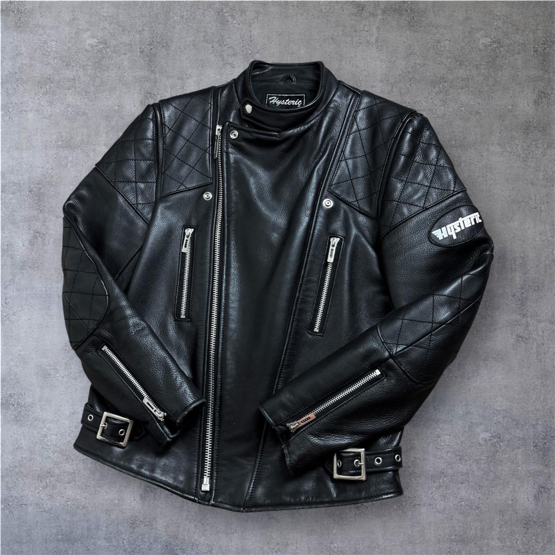 【美品☆激レアモデル】ヒステリックグラマー ダブルレザージャケット