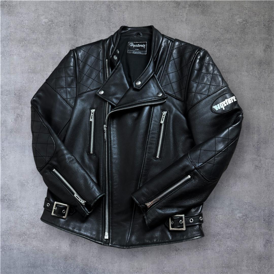 【美品☆激レアモデル】ヒステリックグラマー ダブルレザージャケット