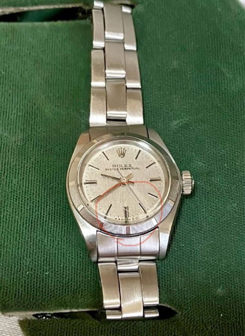 ロレックス　オイスターパーペチュアル　シルバーモザイク 6723