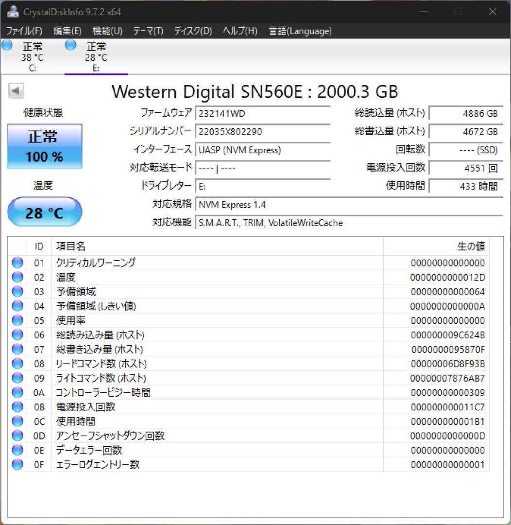 外付けハードディスク・ドライブ SanDisk SSD2TB SDSSDE61-2T00-GH25