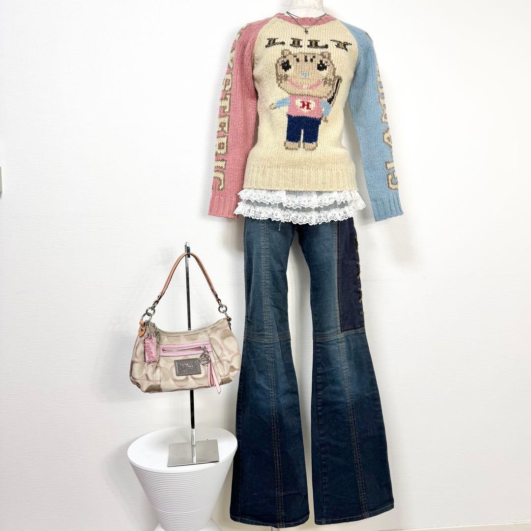 y2k❤️00s HYSTERIC GLAMOUR 激レア リリー ロゴ ニット