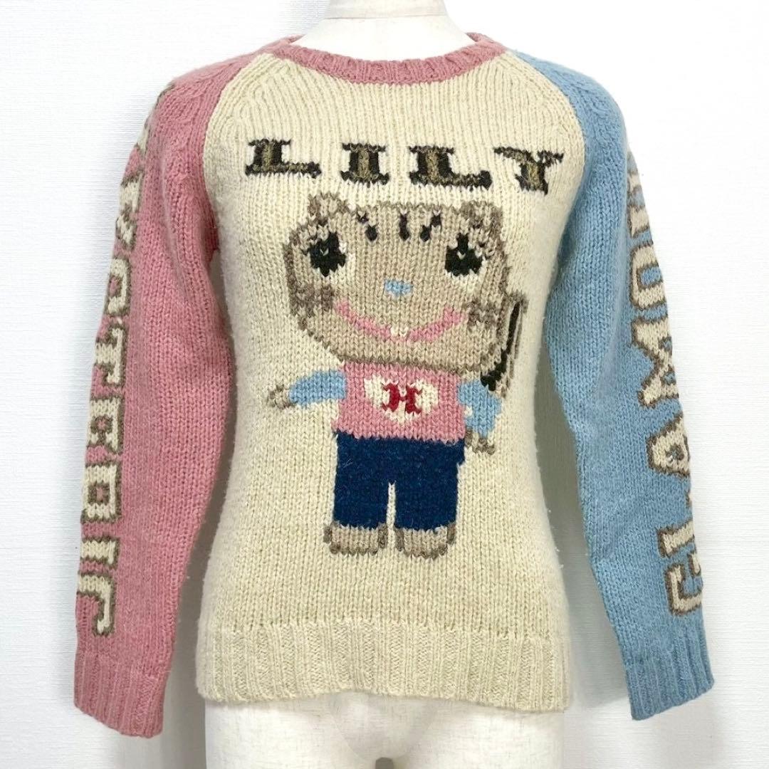 y2k❤️00s HYSTERIC GLAMOUR 激レア リリー ロゴ ニット