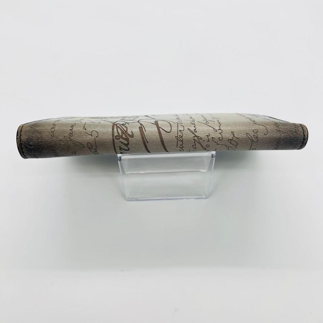 ベルルッティ カリグラフィ　小銭入れあり 長財布 カーキ　ブラック レザー