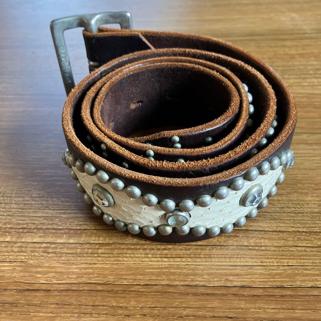 HTC スタッズベルト　ブラウン