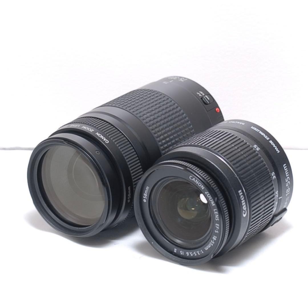 スポーツ観戦におすすめ✨ Canon Kiss X50✨ダブルレンズ✨超望遠