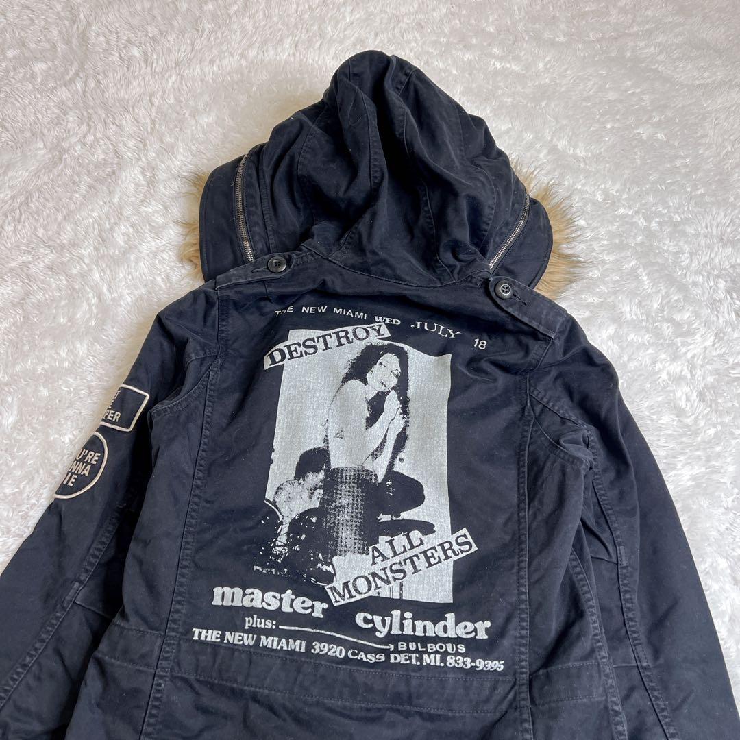 レア✨HYSTERIC GLAMOUR モッズコート プリマロフト ファー 黒