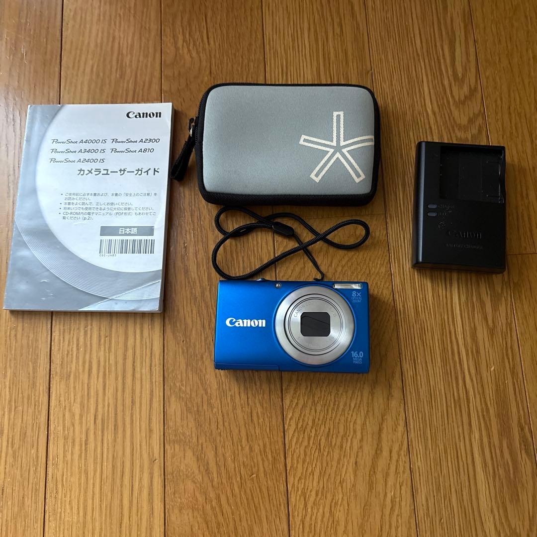 【初期化済み】Canon PowerShot A1400 青 16.0 MP