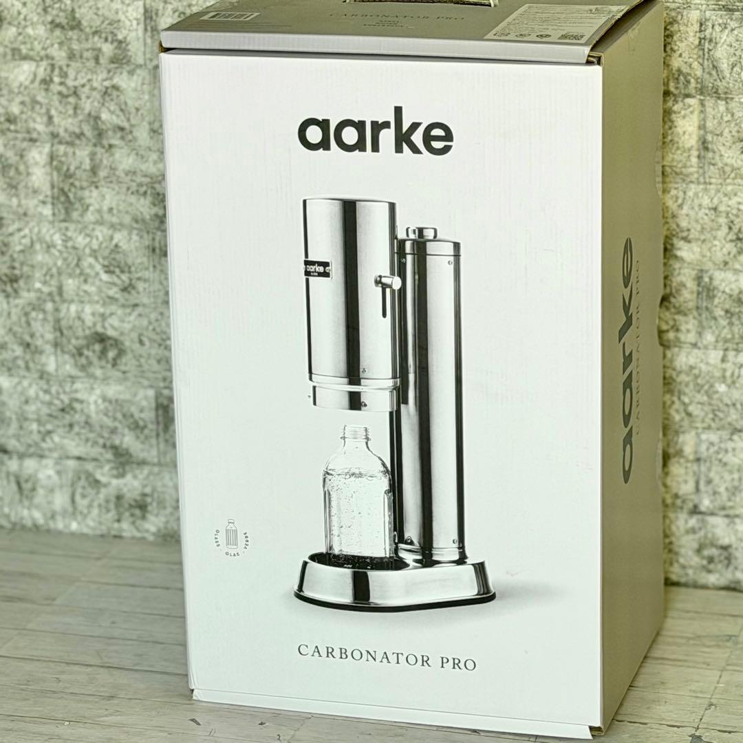 アールケ「カーボネーター・プロ」炭酸水メーカー ステンレスボディ