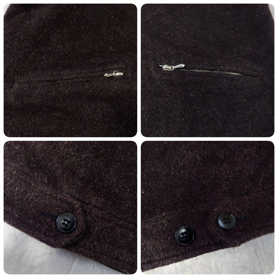 【名作】アニエスベーオム ウール モヘヤ ジップブルゾン 八の字 riri