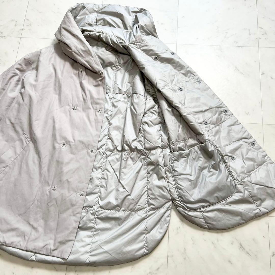 Plantation 2023 ライトリバーダウン フード リバーシブル グレー