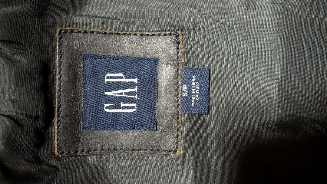 GAP レザージャケット　短丈　ヴィンテージ　牛革　S
