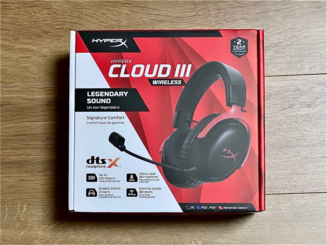 新品 HyperX Cloud III Wireless ゲーミングヘッドセット