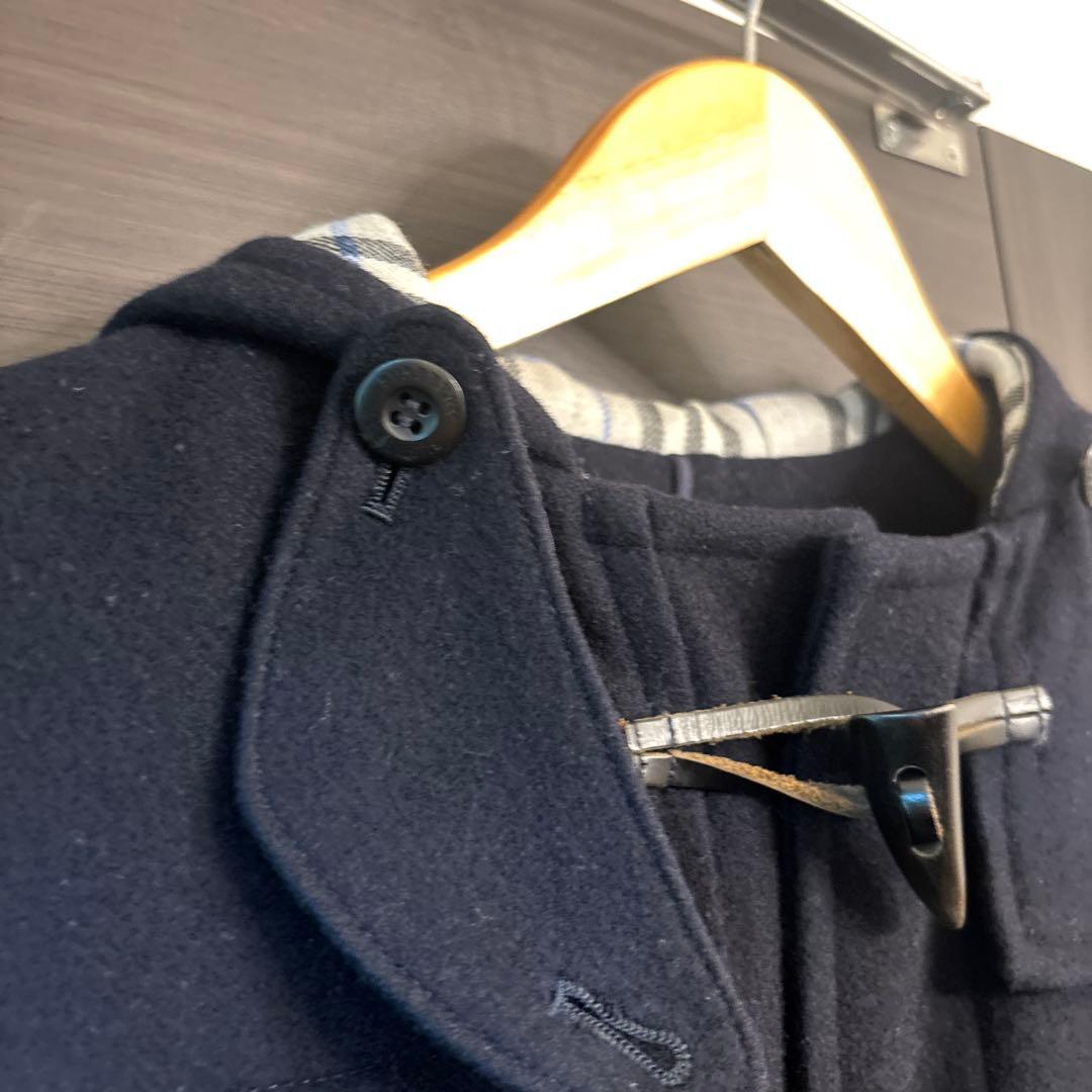 バーバリー Burberry ウール ダッフルコート ネイビー 130cm