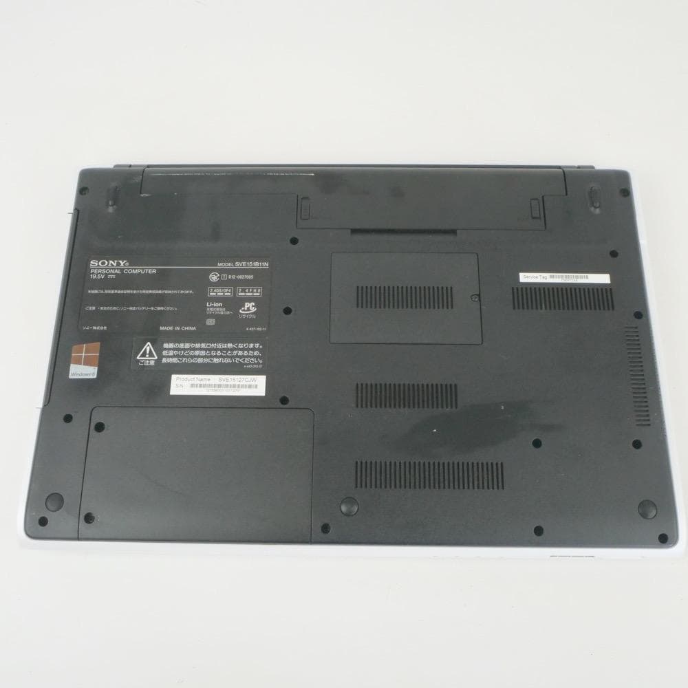 ノートPC ソニー VAIO SVE151B11N Win8 初期化済み