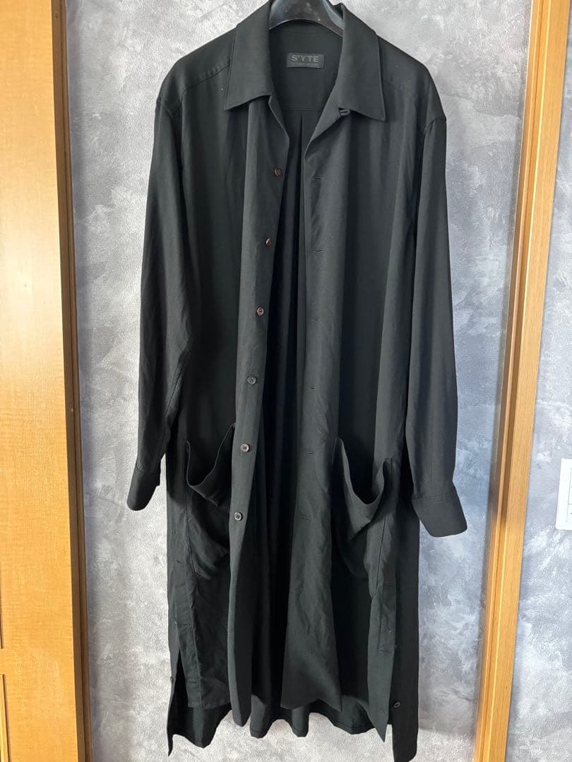 サイト Yohji Yamamoto S'yte ロングシャツ 長袖シャツ 黒
